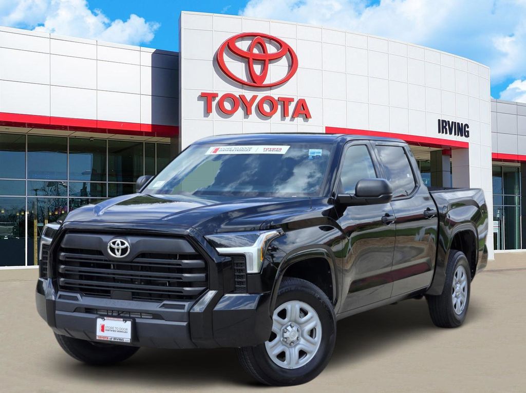 Midnight Black Metallic 2023 Toyota Tundra Pickup Truck Four-Wheel Drive Automatic