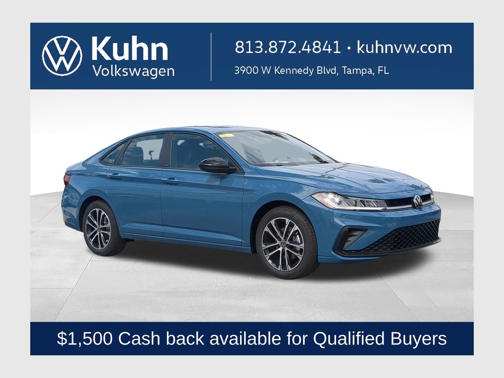 Monterey Blue Pearl 2026 Volkswagen Jetta Sedan Front-Wheel Drive 8-Speed Automatic