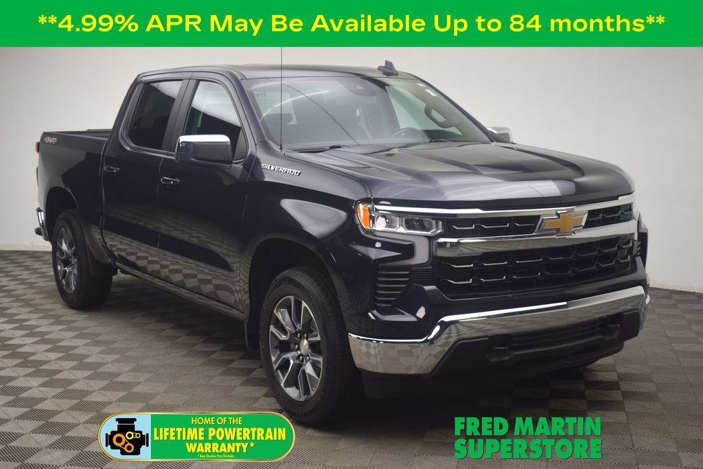 Dark Ash Metallic 2022 Chevrolet Silverado 1500 Pickup Truck Four-Wheel Drive 8-Speed Automatic