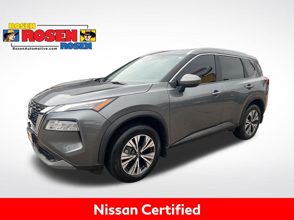 Gray (Gun Metallic) 2023 Nissan Rogue SV AWD SUV / Crossover All-Wheel Drive Continuously Variable Transmission