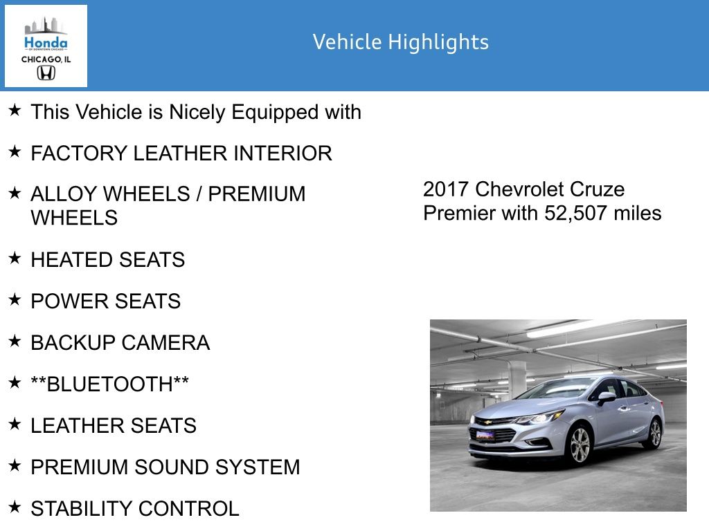 2017 Chevrolet Cruze Premier 7