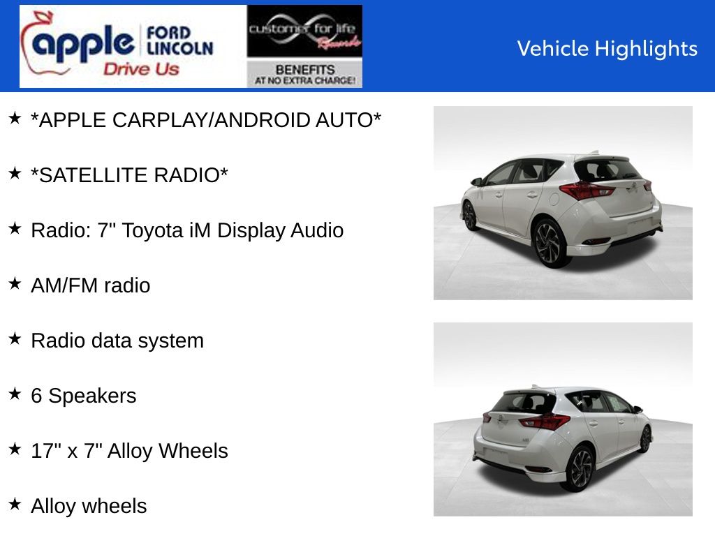 2017 Toyota Corolla iM 