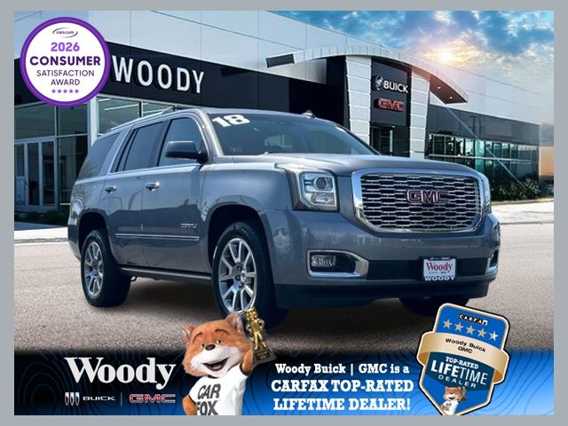 Gray (Steel Metallic) 2018 GMC Yukon Denali 4WD SUV / Crossover Four-Wheel Drive