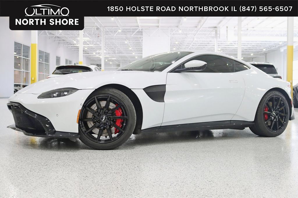 White Stone 2019 Aston Martin Vantage Coupe Rear-Wheel Drive 8-Speed Automatic