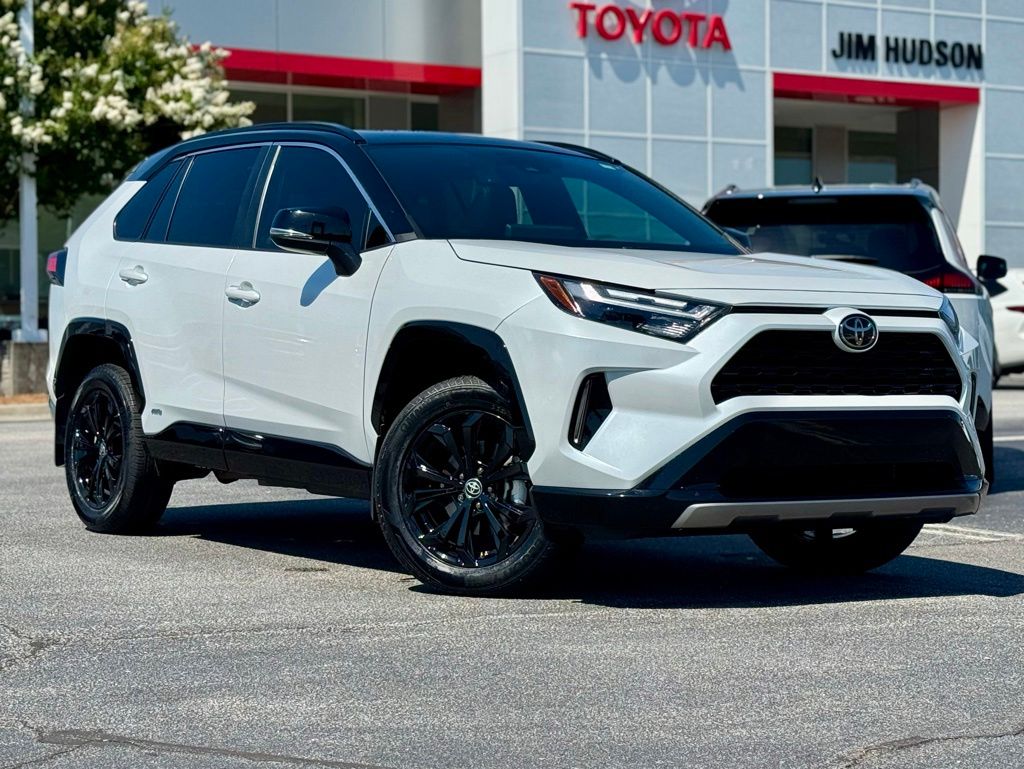 2025 Toyota RAV4 Hybrid XSE Wind Chill Pearl/Midnight Black Metallic - Jim Hudson Acura - Image 2