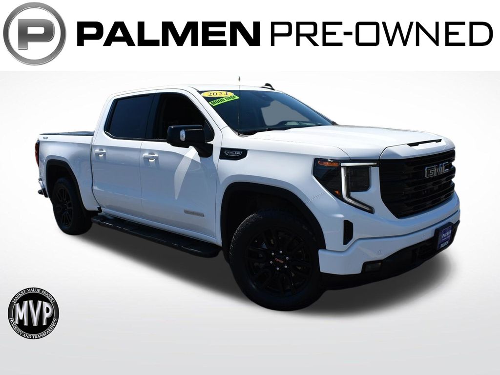 White 2024 GMC Sierra 1500 Pickup Truck Four-Wheel Drive Automatic