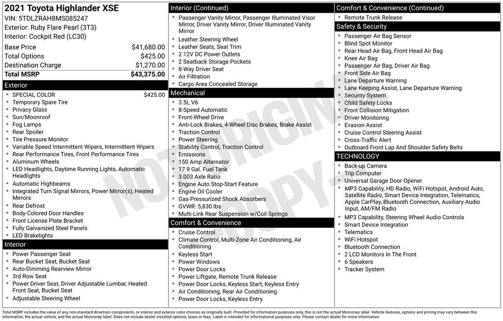 Used 2021 Toyota Highlander SUV