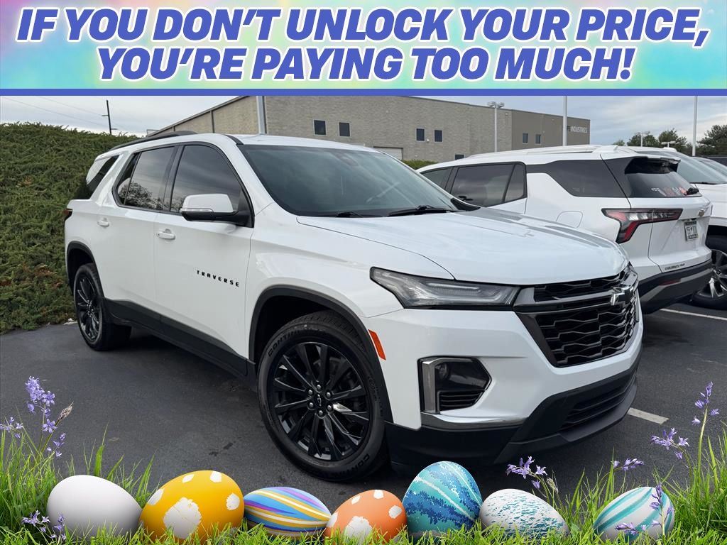 Summit White 2023 Chevrolet Traverse RS FWD SUV / Crossover Front-Wheel Drive 9-Speed Automatic