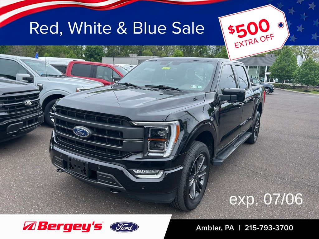 Black Metallic 2023 Ford F-150 Pickup Truck Four-Wheel Drive Automatic