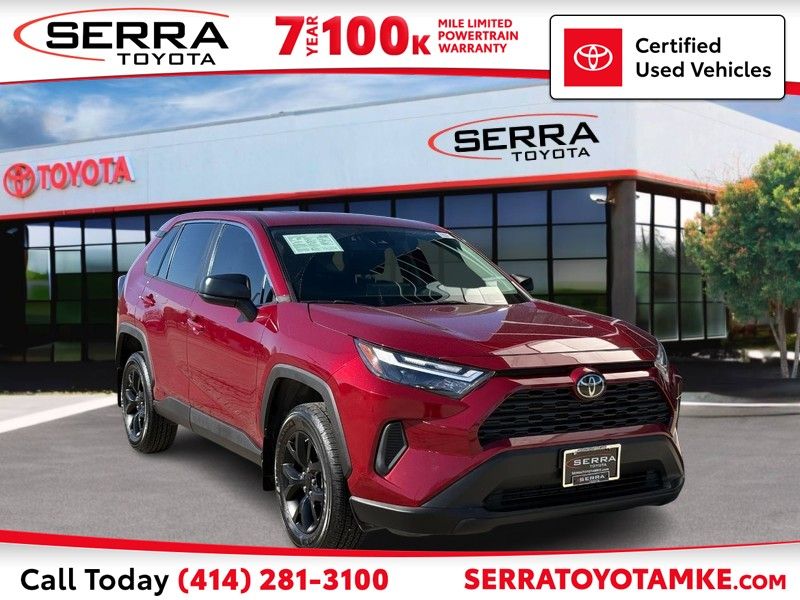 Red (Ruby Flare Pearl) 2024 Toyota RAV4 LE FWD SUV / Crossover Front-Wheel Drive 8-Speed Automatic