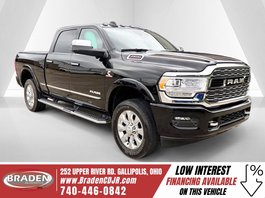 Diamond Black Crystal Pearlcoat 2021 RAM 2500 Limited Crew Cab 4WD Pickup Truck Four-Wheel Drive 6-Speed Automatic