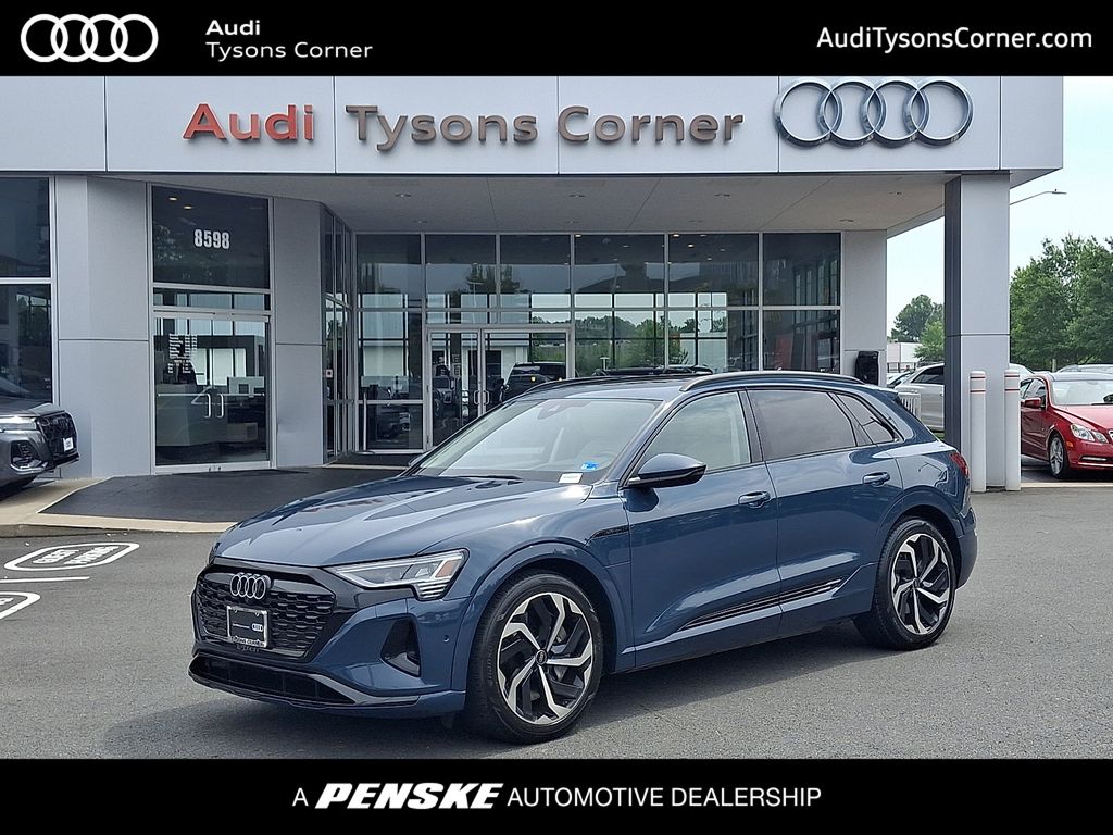 Plasma Blue Metallic 2024 Audi Q8 e-tron SUV / Crossover All-Wheel Drive Automatic