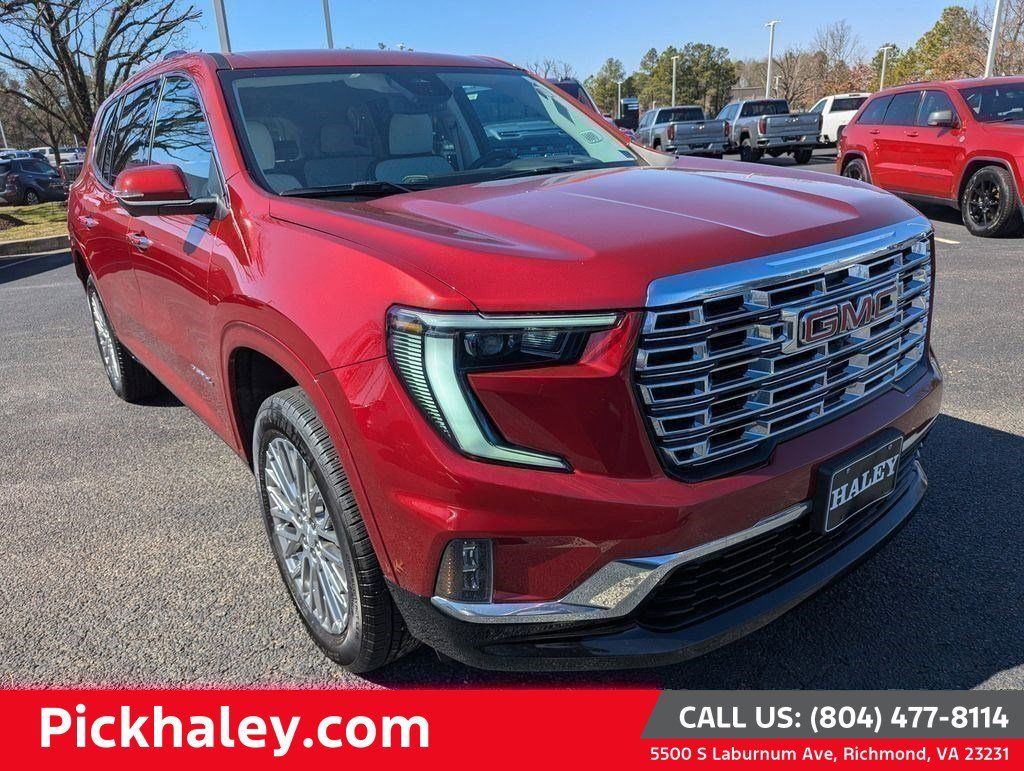 Volcanic Red Tintcoat 2025 GMC Acadia Denali FWD SUV / Crossover Front-Wheel Drive 8-Speed Automatic