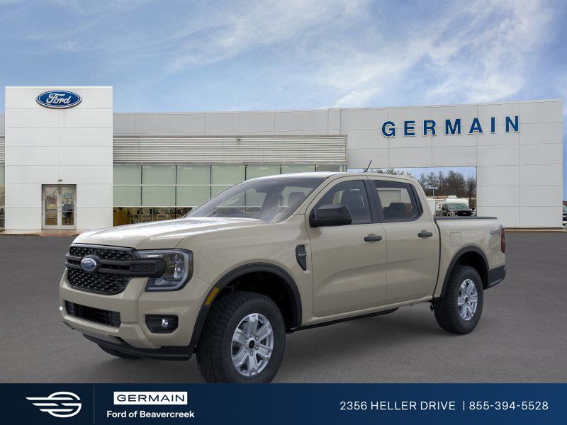 Desert Sand 2025 Ford Ranger XL SuperCrew 4WD Pickup Truck Four-Wheel Drive Automatic