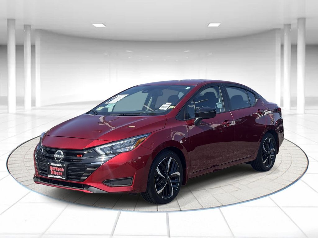 Red (Scarlet) 2025 Nissan Versa Sedan Front-Wheel Drive Continuously Variable Transmission