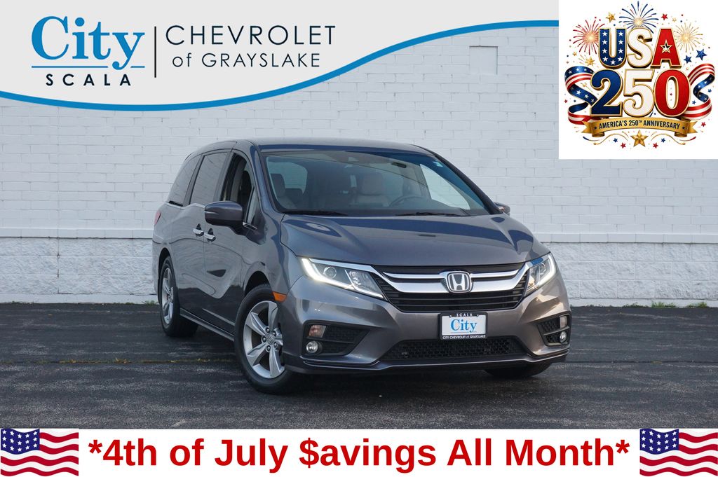 Silver 2019 Honda Odyssey Minivan Front-Wheel Drive 9-Speed Automatic
