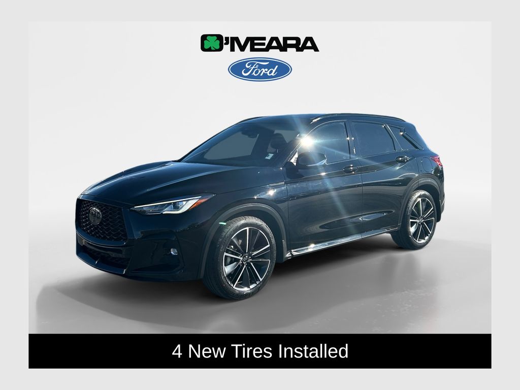Black Obsidian 2023 INFINITI QX50 Sport AWD SUV / Crossover All-Wheel Drive Continuously Variable Transmission