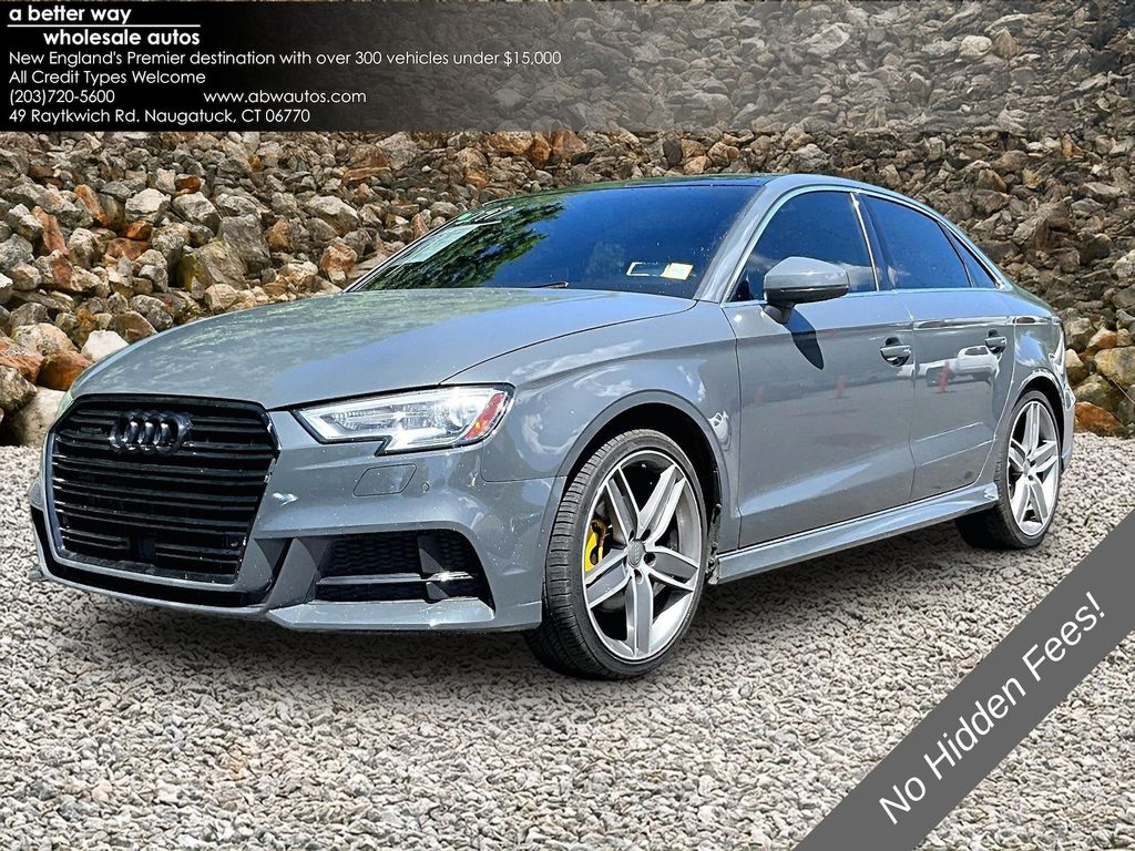 Gray Metallic 2018 Audi A3 2.0T quattro Premium Plus Sedan AWD Sedan All-Wheel Drive 6-Speed Automatic