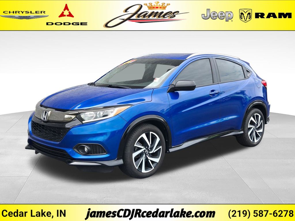 Blue 2019 Honda HR-V SUV / Crossover All-Wheel Drive Continuously Variable Transmission