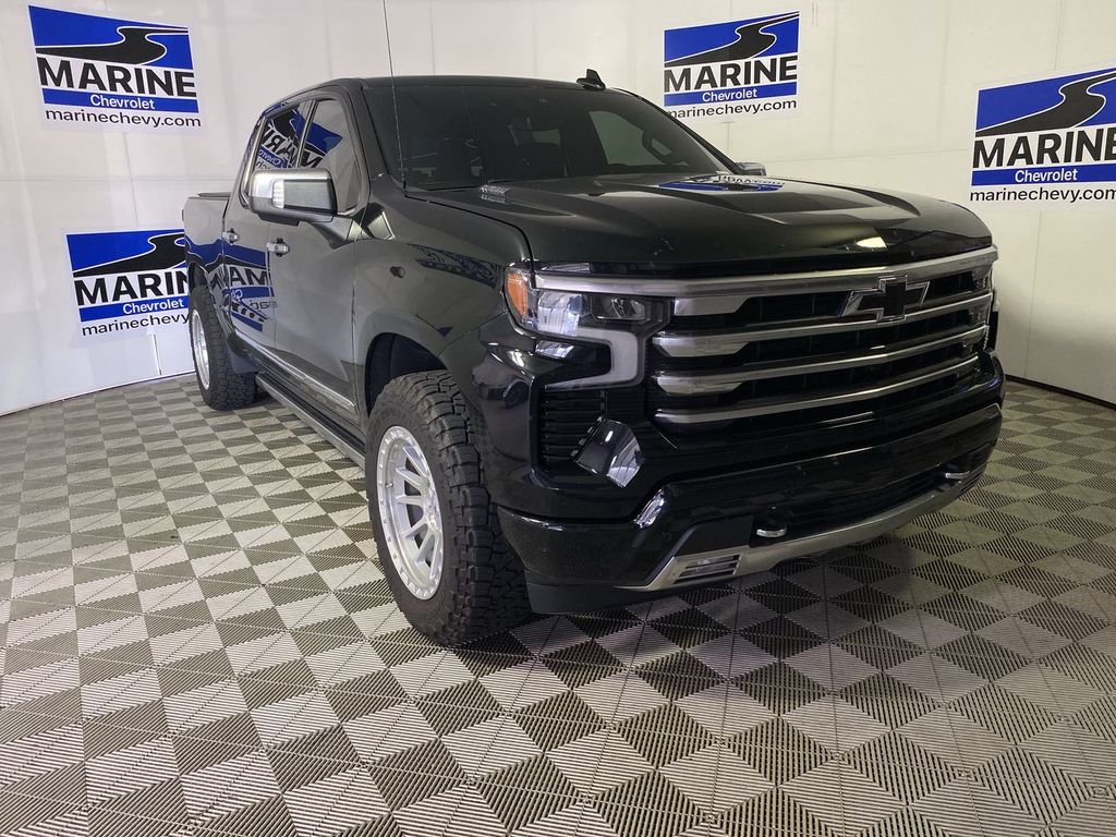 Black 2024 Chevrolet Silverado 1500 Pickup Truck Four-Wheel Drive Automatic