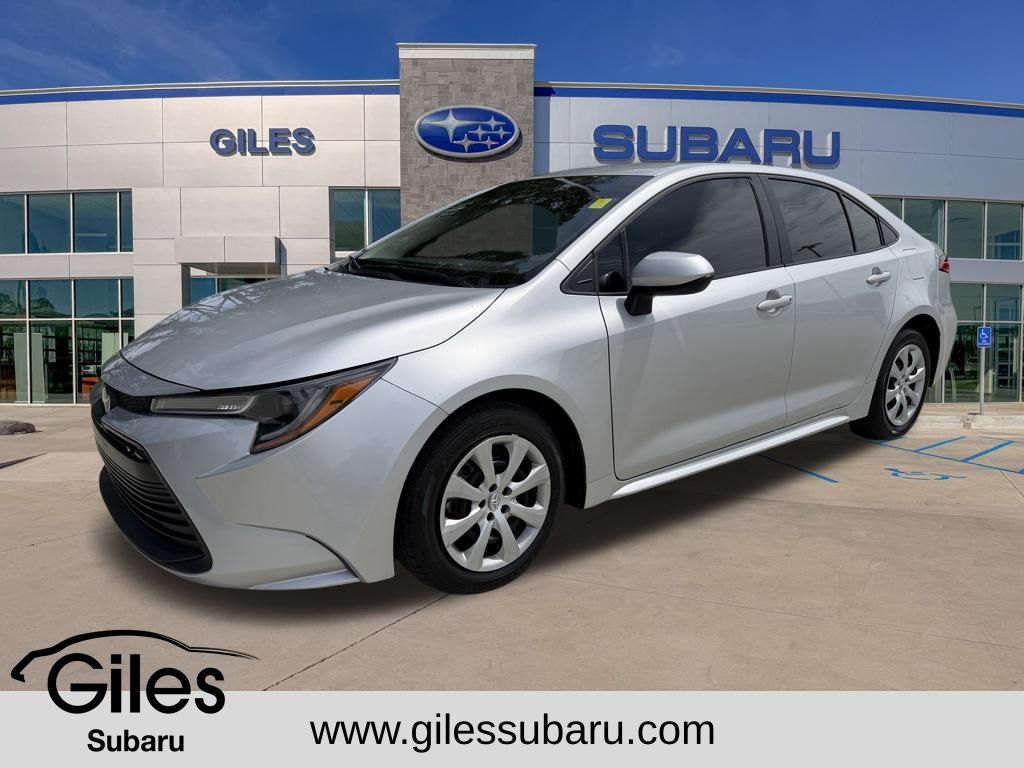 Classic Silver Metallic 2025 Toyota Corolla LE FWD Sedan Front-Wheel Drive Continuously Variable Transmission