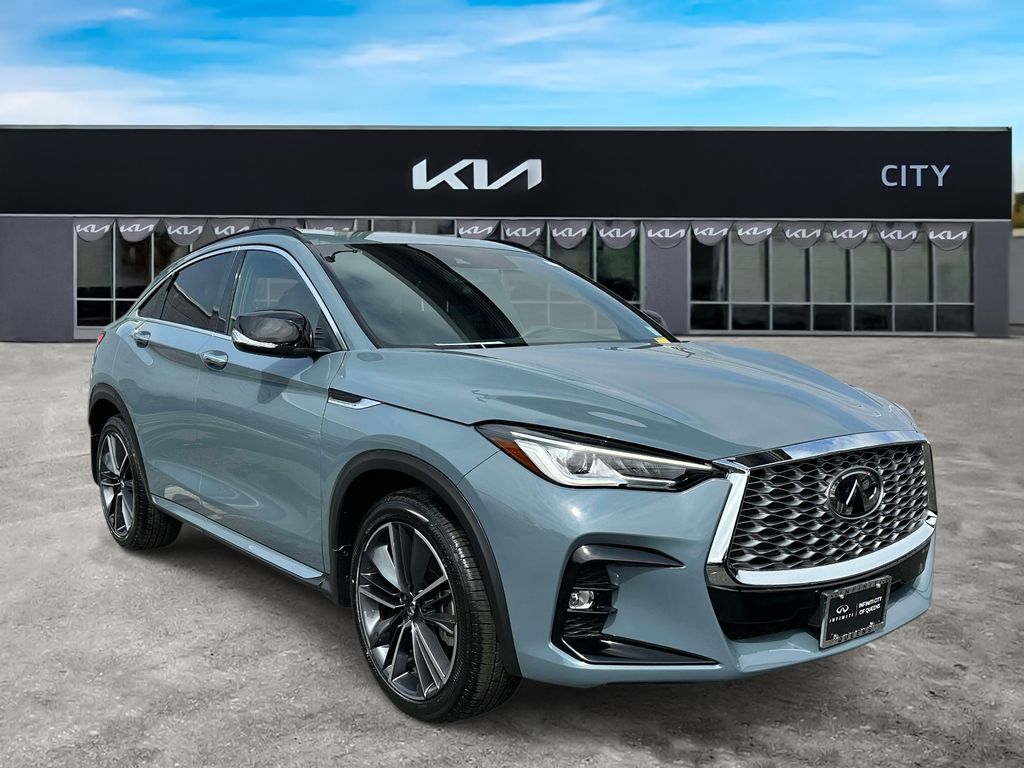 Slate Gray 2025 INFINITI QX55 Luxe AWD SUV / Crossover All-Wheel Drive Continuously Variable Transmission