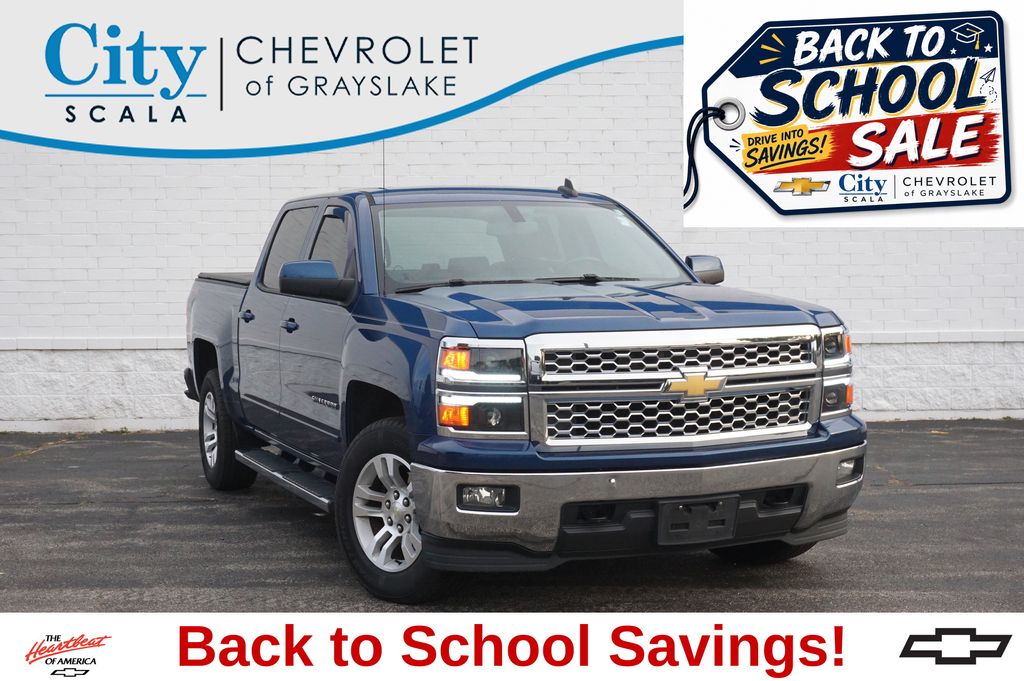 Deep Ocean Blue Metallic 2015 Chevrolet Silverado 1500 Pickup Truck Four-Wheel Drive 6-Speed Automatic Overdrive