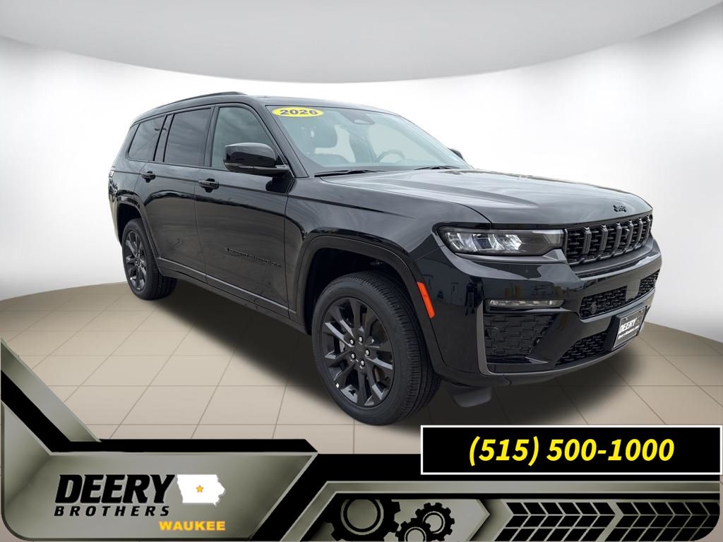 Diamond Black Crystal Pearlcoat 2026 Jeep Grand Cherokee L SUV / Crossover Four-Wheel Drive 8-Speed Automatic