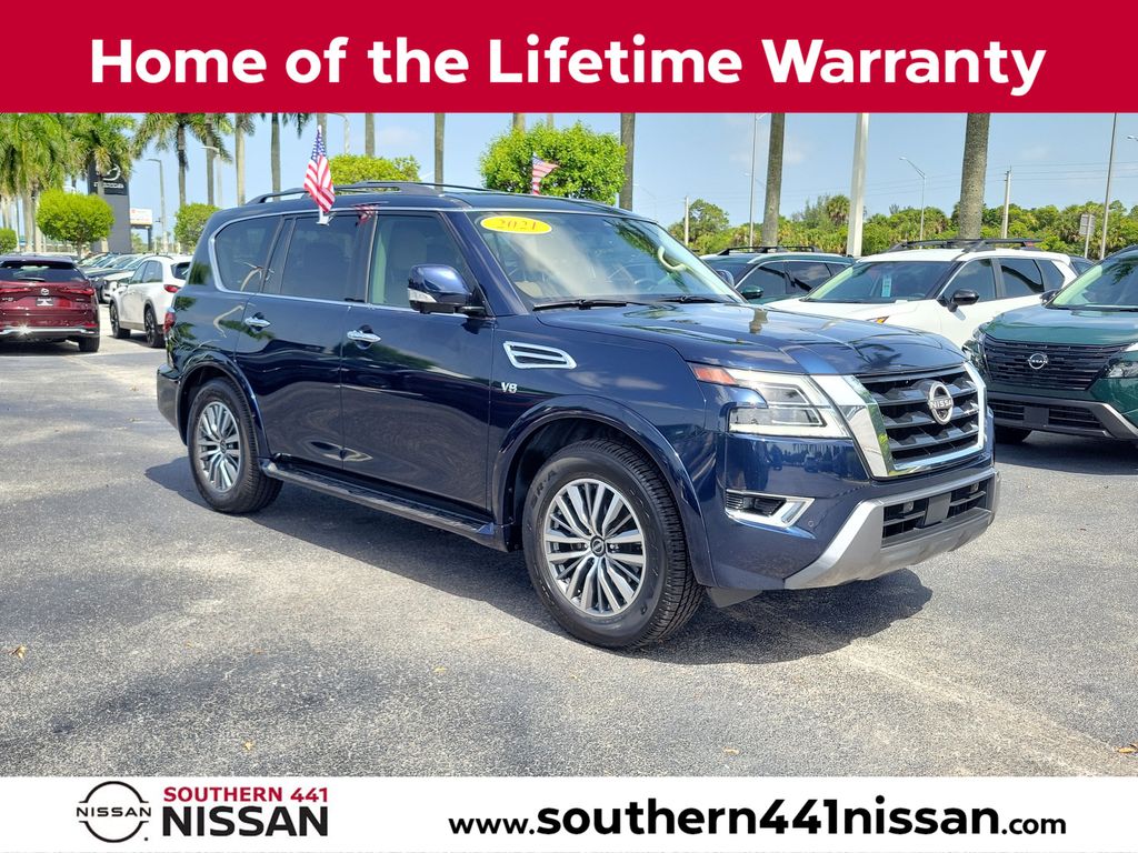 Blue Pearl 2021 Nissan Armada SUV / Crossover 4X2 7-Speed Automatic
