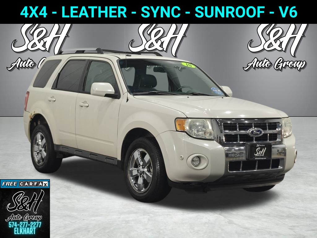 White Suede 2010 Ford Escape Limited AWD SUV / Crossover All-Wheel Drive 6-Speed Automatic