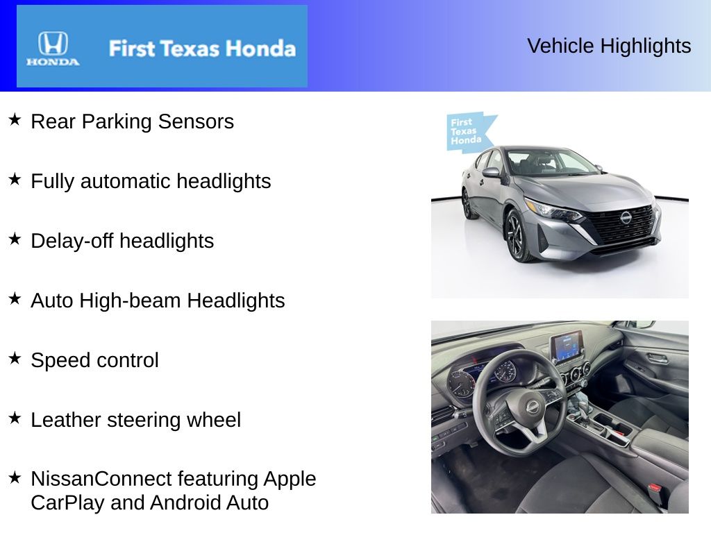 Used Car 2024 Nissan Sentra  Sv For Sale Under $20,000 In Austin, Texas