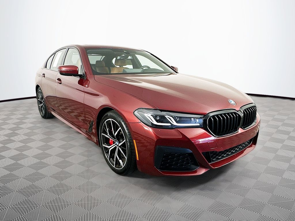 Red 2023 BMW 5 Series Sedan All-Wheel Drive 8-Speed Automatic