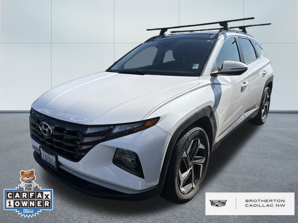 Quartz White 2022 Hyundai Tucson Hybrid SUV / Crossover All-Wheel Drive 6-Speed Automatic