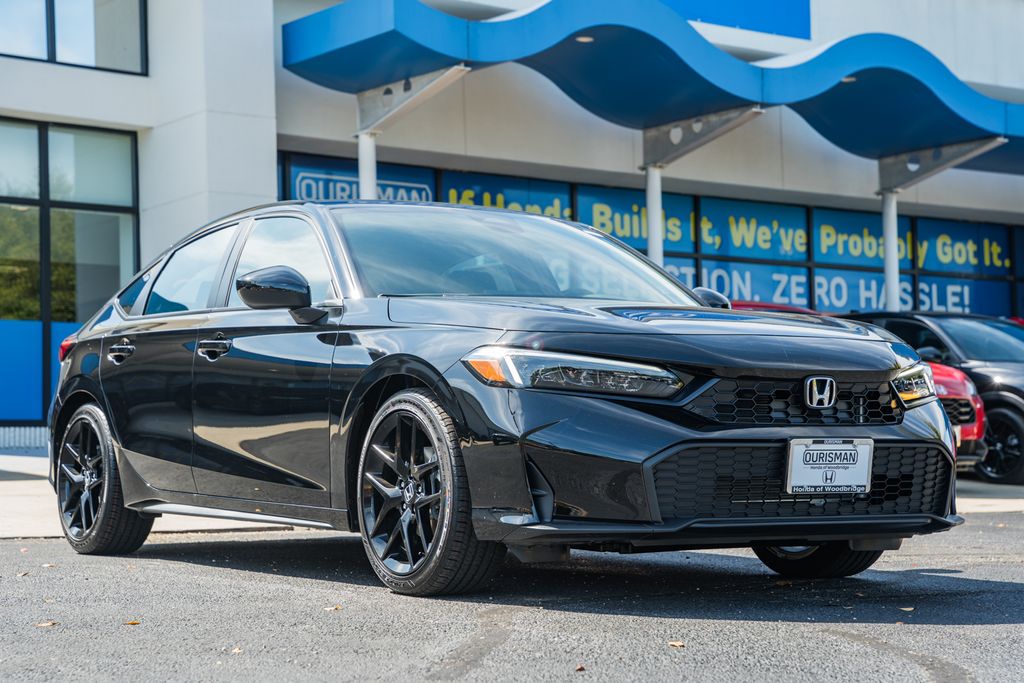 Crystal Black Pearl 2026 Honda Civic Hatchback Hatchback Front-Wheel Drive Continuously Variable Transmission