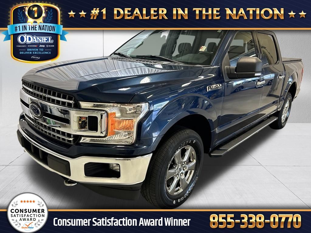 Blue 2019 Ford F-150 Pickup Truck Four-Wheel Drive Automatic
