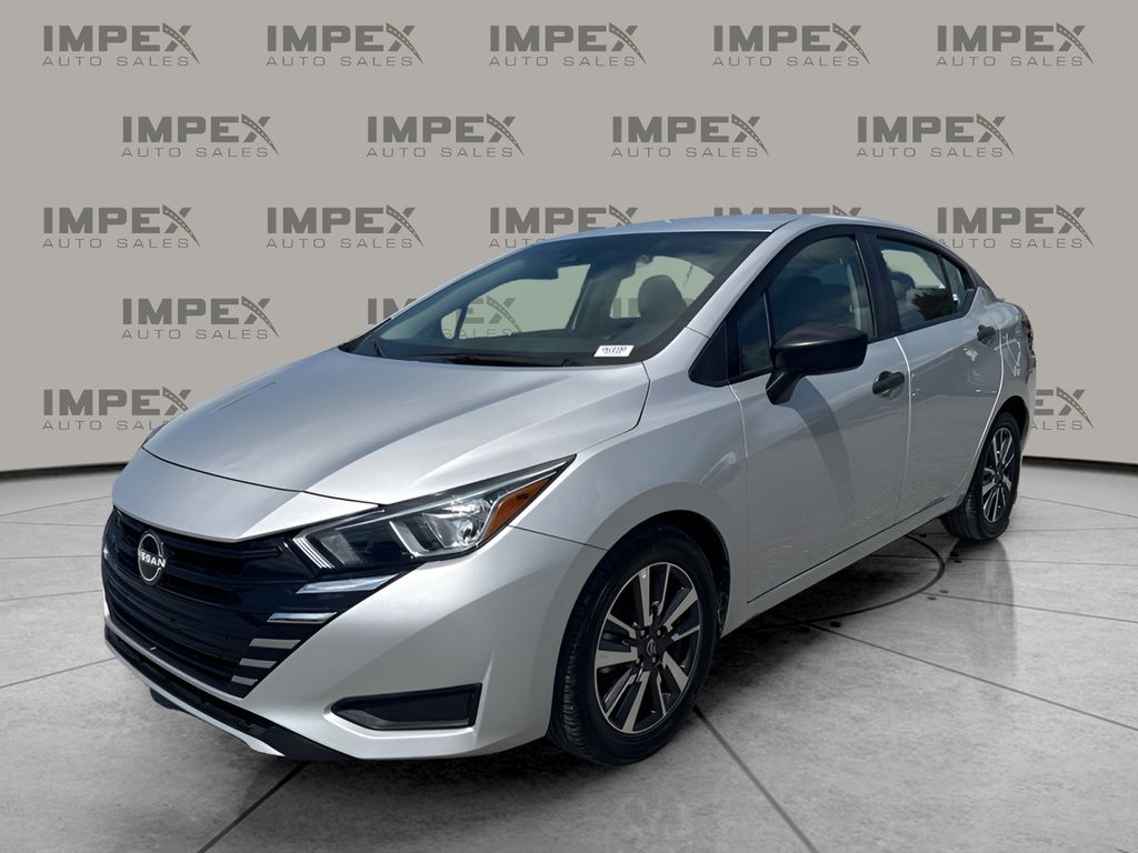 Brilliant Silver Metallic 2024 Nissan Versa Sedan Front-Wheel Drive Continuously Variable Transmission