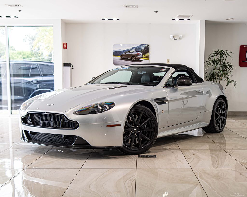 Lightning Silver 2011 Aston Martin V8 Vantage Convertible Rear-Wheel Drive 7-Speed Manual