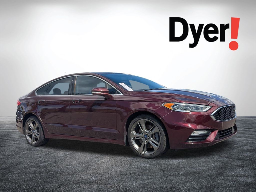 Red (Burgundy Velvet Metallic Tinted Clearcoat) 2017 Ford Fusion Sport AWD Sedan All-Wheel Drive 6-Speed Automatic