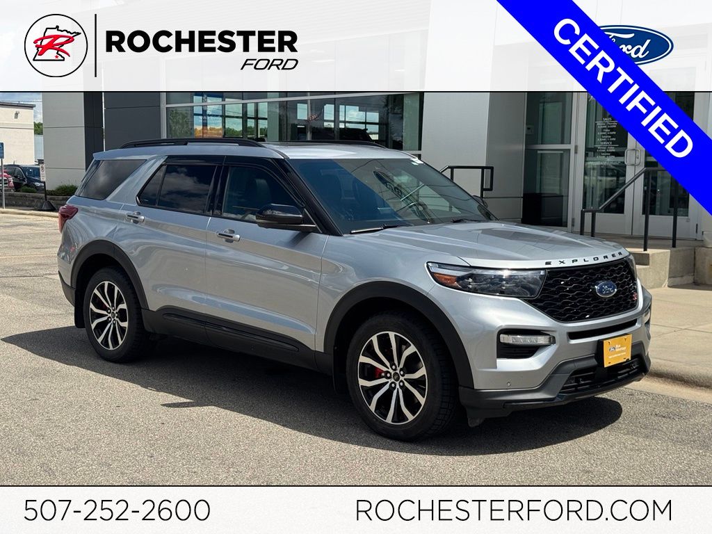 Iconic Silver Metallic 2023 Ford Explorer SUV / Crossover All-Wheel Drive Automatic