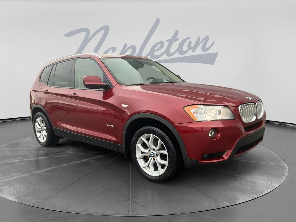 Vermillion Red 2012 BMW X3 SUV / Crossover All-Wheel Drive 8-Speed Automatic