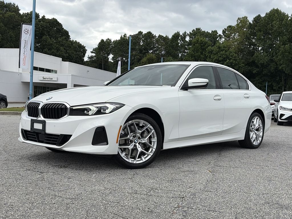 Alpine White 2025 BMW 3 Series Sedan All-Wheel Drive 8-Speed Automatic