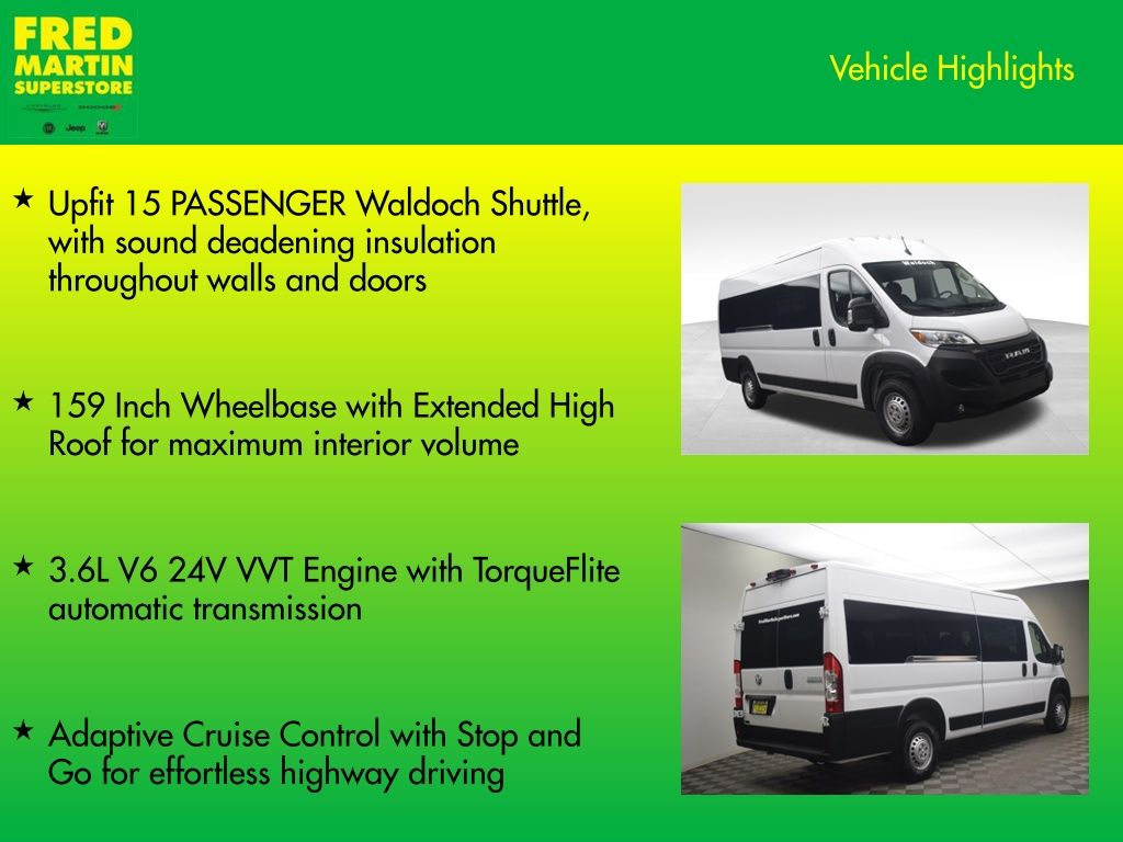 new 2026 Ram ProMaster 3500 Window Van car, priced at $70,303