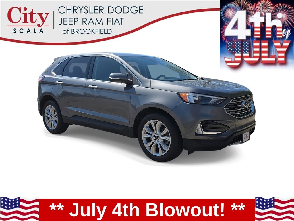 Gray Metallic 2022 Ford Edge SUV / Crossover All-Wheel Drive 8-Speed Automatic