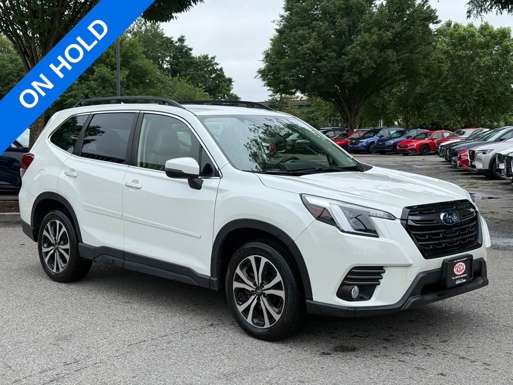 Crystal White Pearl 2023 Subaru Forester SUV / Crossover All-Wheel Drive Continuously Variable Transmission