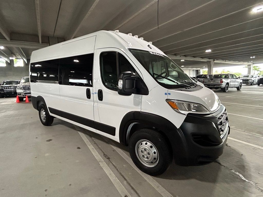 Used 2023 Bright White Clearcoat Ram High Roof image 2