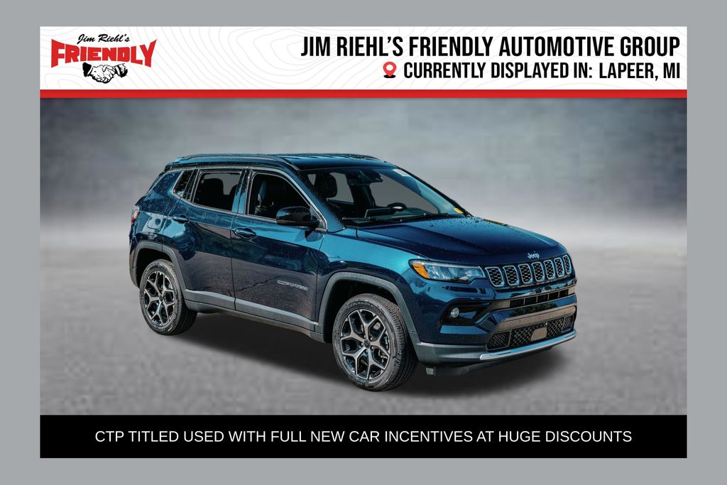 Fathom Blue Pearl Coat 2026 Jeep Compass SUV / Crossover Four-Wheel Drive 8-Speed Automatic