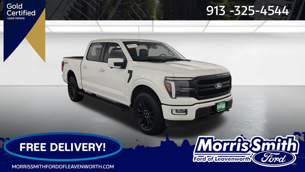 Star White Metallic Tri-Coat 2024 Ford F-150 Pickup Truck Four-Wheel Drive Automatic