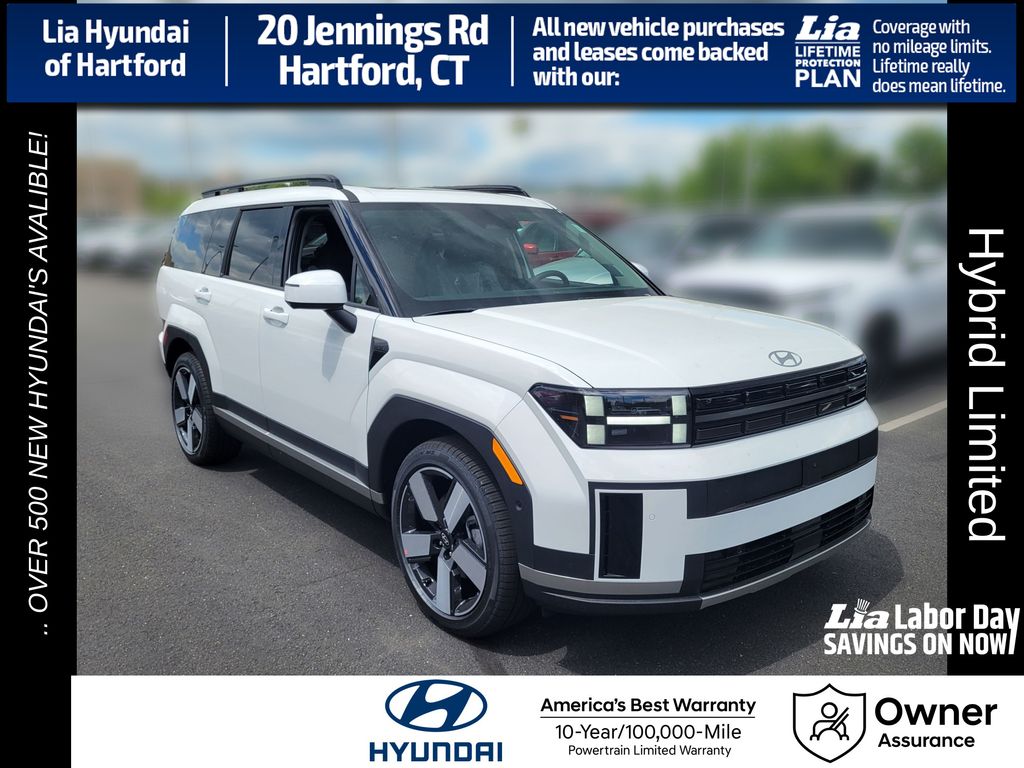 Serenity White 2026 Hyundai Santa Fe Hybrid SUV / Crossover All-Wheel Drive 6-Speed Automatic