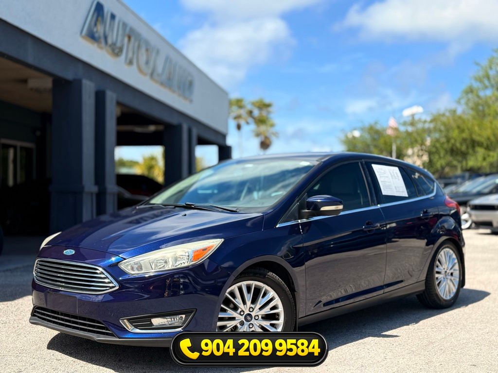 Kona Blue 2016 Ford Focus Titanium Hatchback Hatchback Front-Wheel Drive 6-Speed Automatic