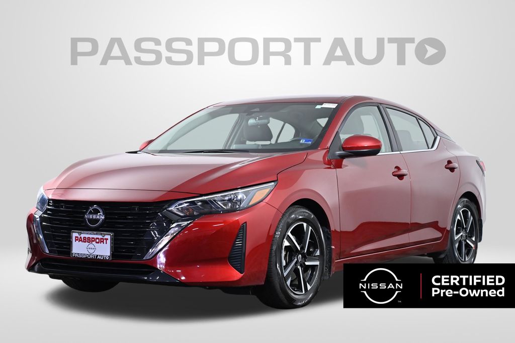 Red (Scarlet Ember Tintcoat) 2024 Nissan Sentra Sedan Front-Wheel Drive Automatic